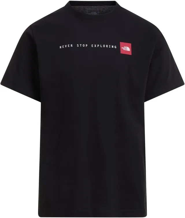 the-north-face-t-shirt-graphique-r-gulier-never-stop-exploring-homme-m-lange-cot image 1