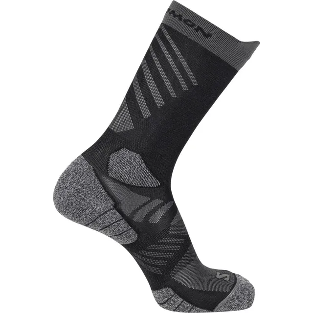 salomon-aero-chaussettes-mi-mollet-crew-running-gestion-de-l-humidit-amorti-conf image 1