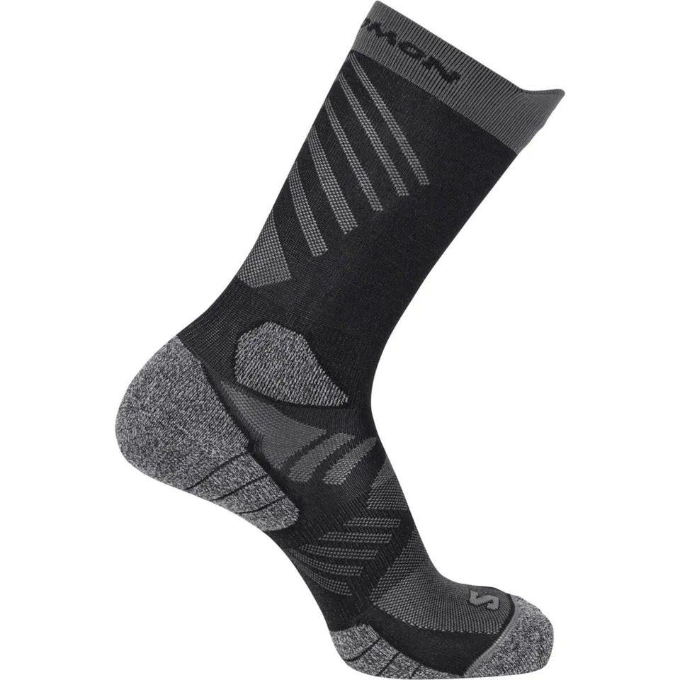salomon-aero-chaussettes-mi-mollet-crew-running-gestion-de-l-humidit-amorti-conf image 1
