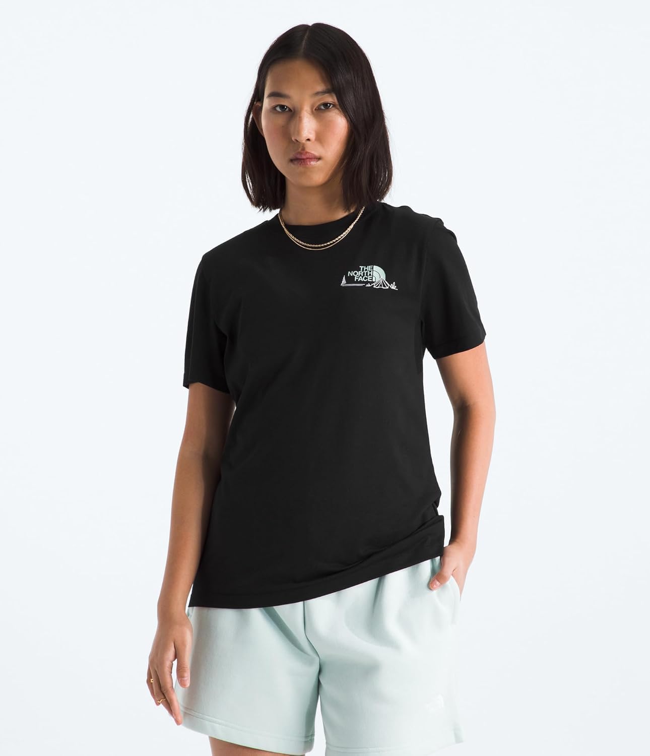 the-north-face-t-shirt-graphique-monte-femme-coupe-r-guli-re-impression-base-d-e image 2