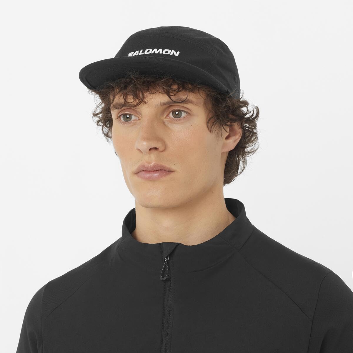 salomon-logo-5-panel-cap-casquette-5-panneaux-avec-logo-salomon-coton-doux-respi image 2