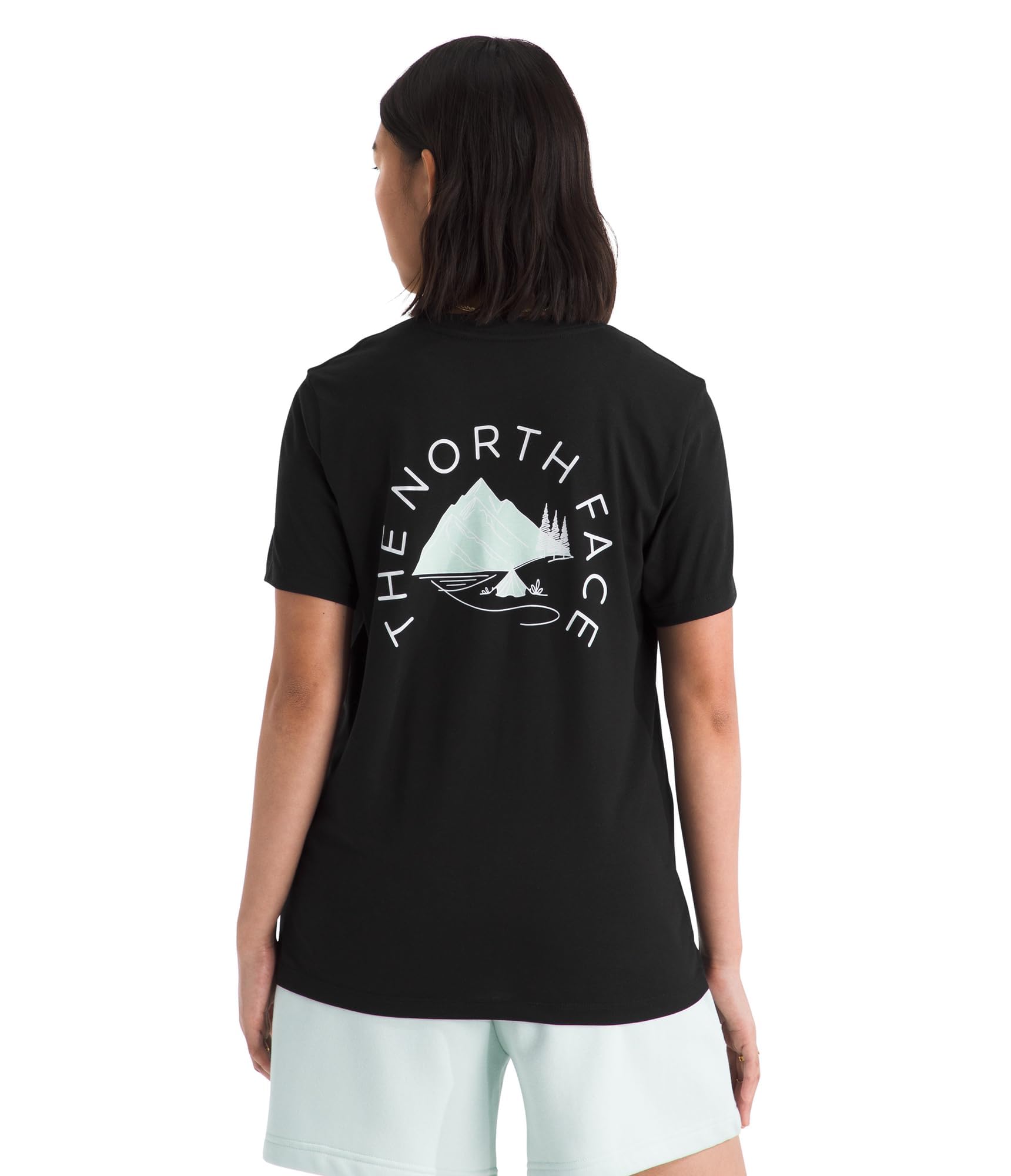 the-north-face-t-shirt-graphique-monte-femme-coupe-r-guli-re-impression-base-d-e image 1