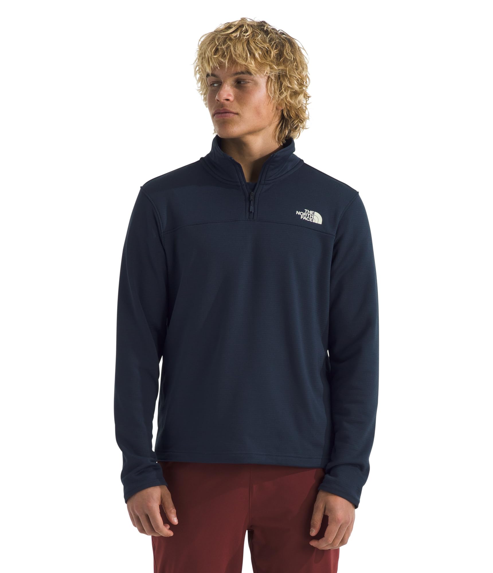 the-north-face-veste-polaire-1-4-zip-homme-c-dre-polaire-recycl-e-l-g-re-et-resp image 8
