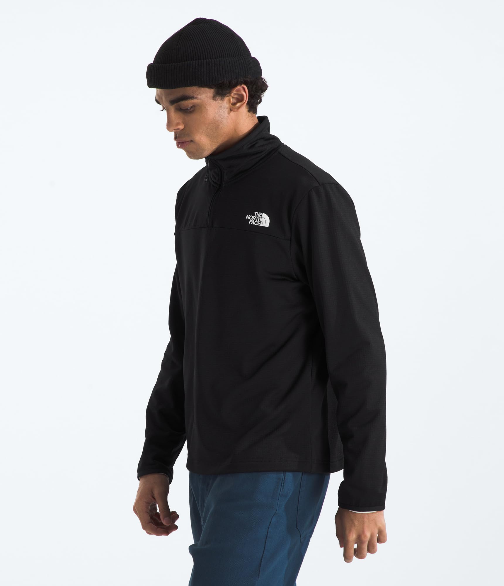 the-north-face-veste-polaire-1-4-zip-homme-c-dre-polaire-recycl-e-l-g-re-et-resp image 2