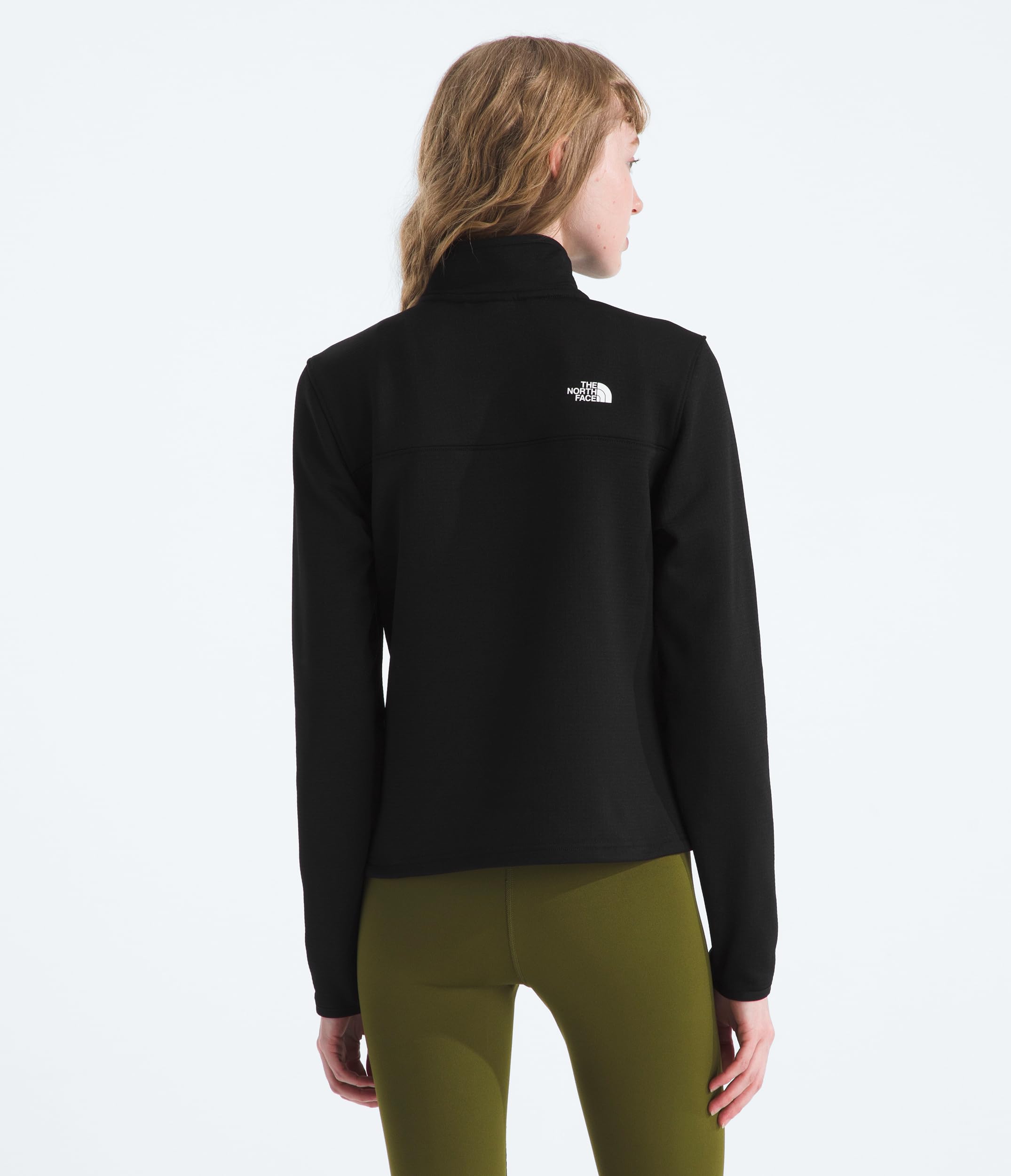 the-north-face-w-cedar-trail-grid-fleece-1-4-zip-jacket-veste-polaire-femme-en-p image 2