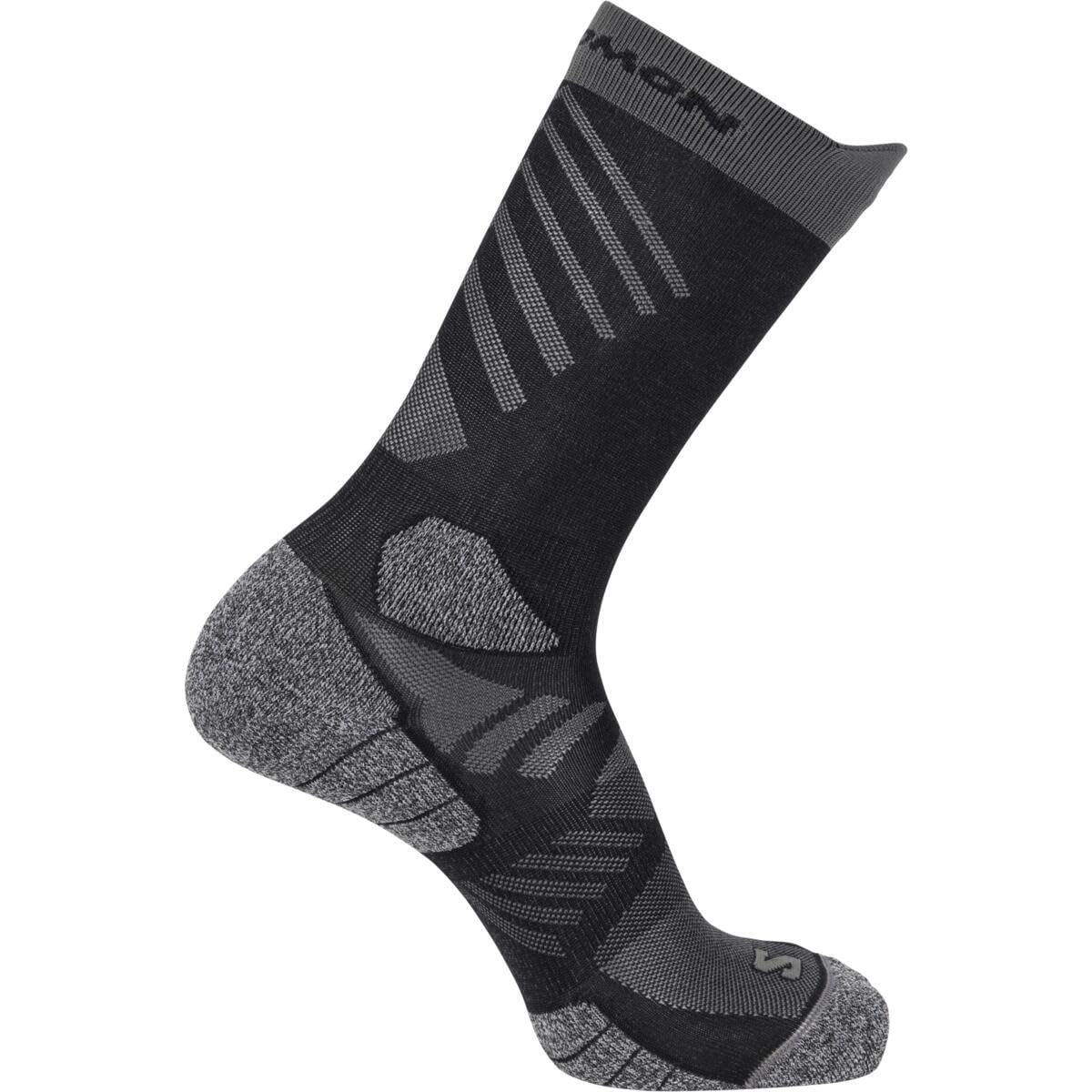 salomon-aero-chaussettes-mi-mollet-crew-running-gestion-de-l-humidit-amorti-conf image 1