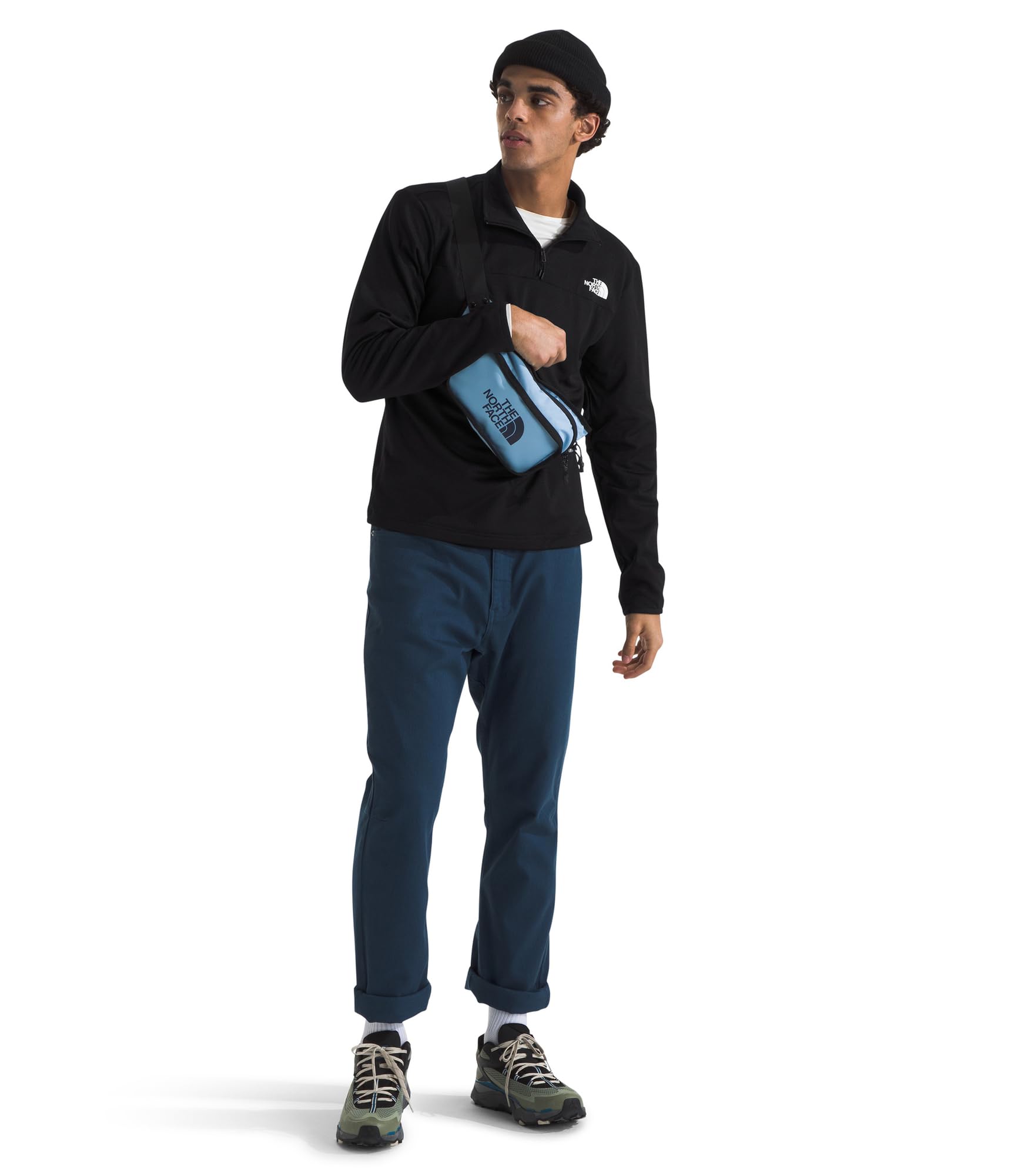 the-north-face-veste-polaire-1-4-zip-homme-c-dre-polaire-recycl-e-l-g-re-et-resp image 4