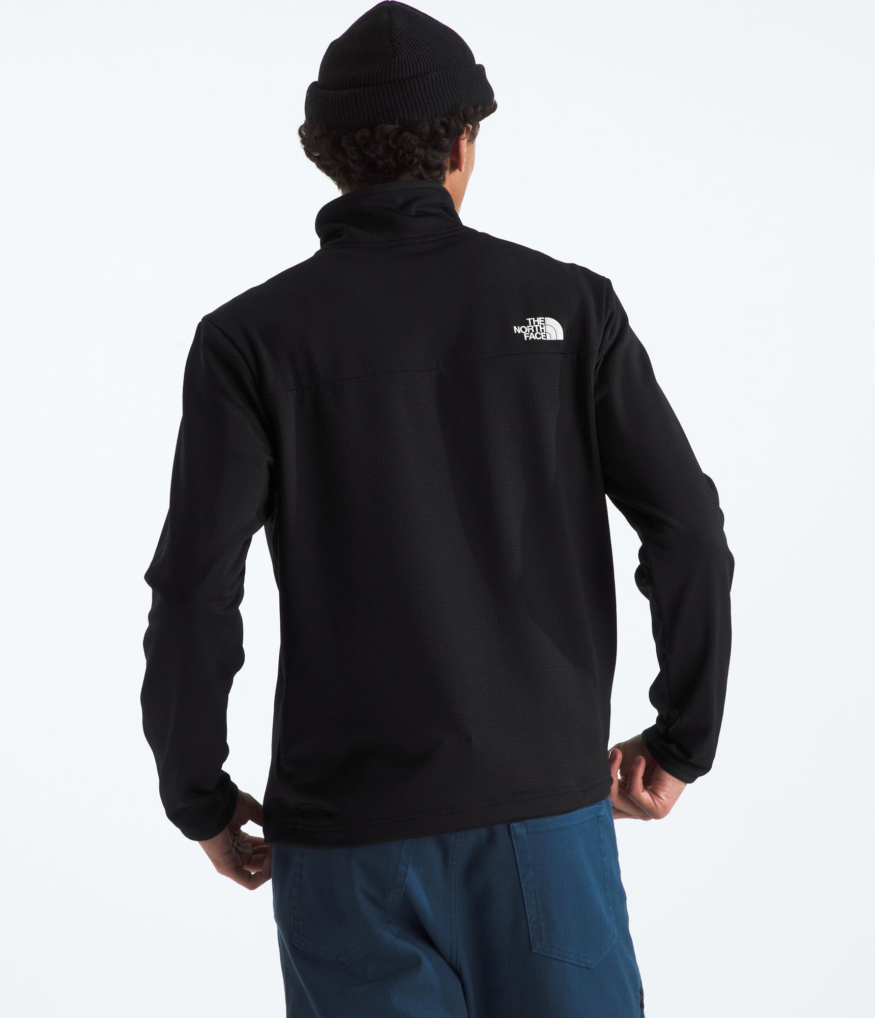 the-north-face-veste-polaire-1-4-zip-homme-c-dre-polaire-recycl-e-l-g-re-et-resp image 3