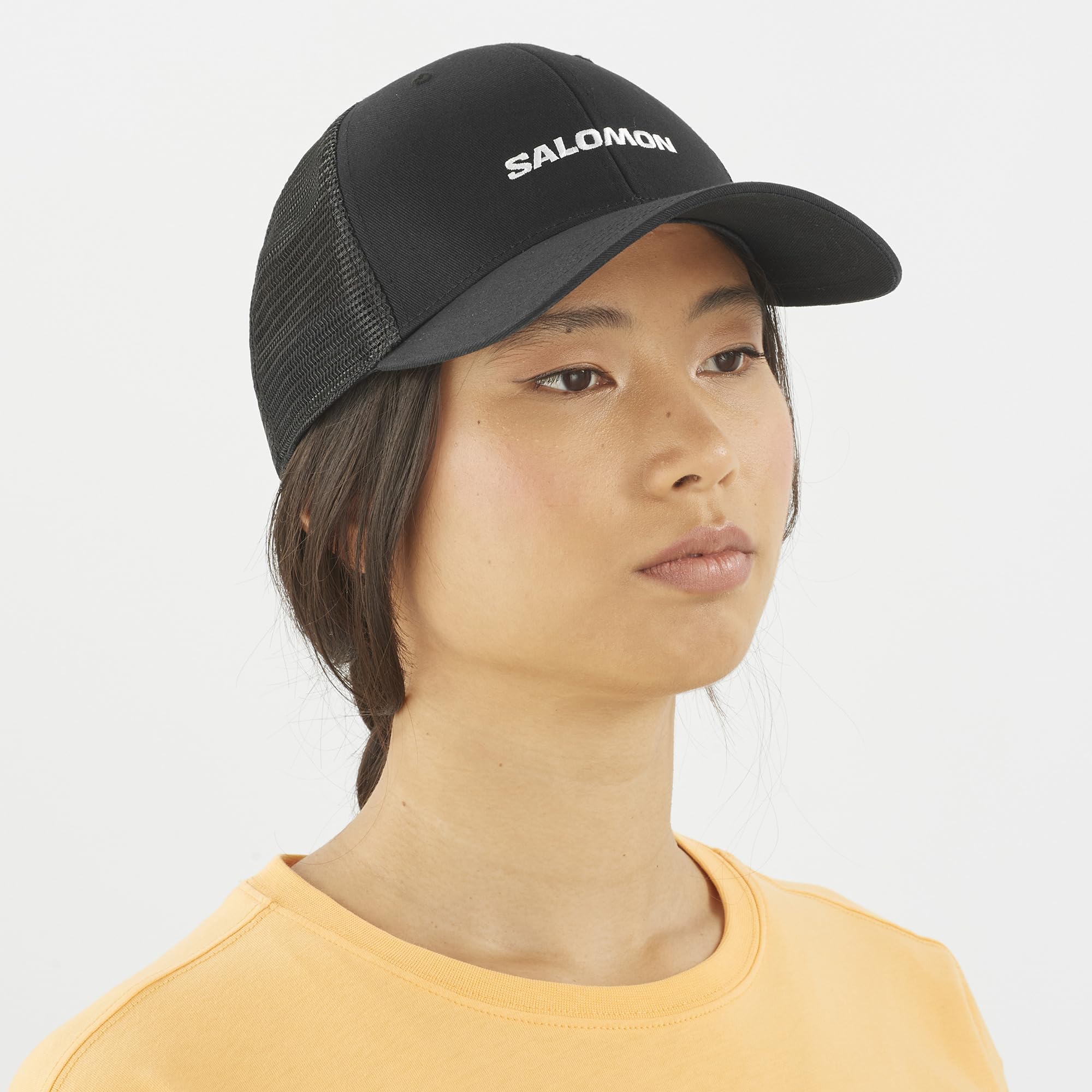 salomon-cap-trucker-casquette-mixte-visi-re-incurv-e-coton-doux-et-maille-respir image 3