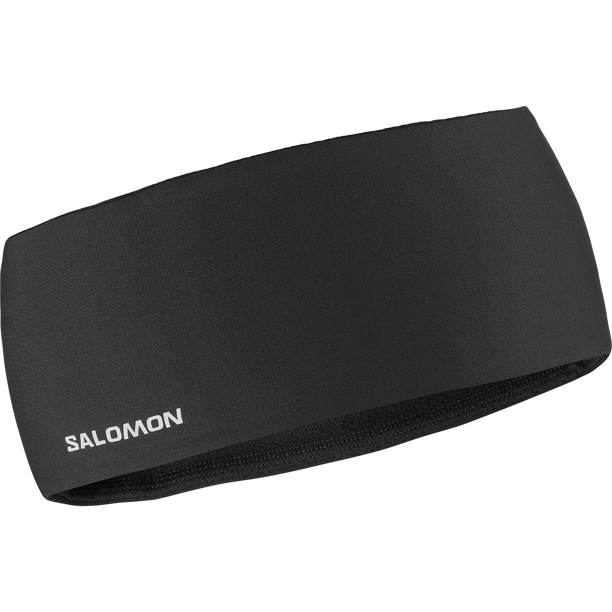 salomon-run-tech-headband-u-bandeau-de-running-hiver-jersey-bross-deep-black-osf image 1