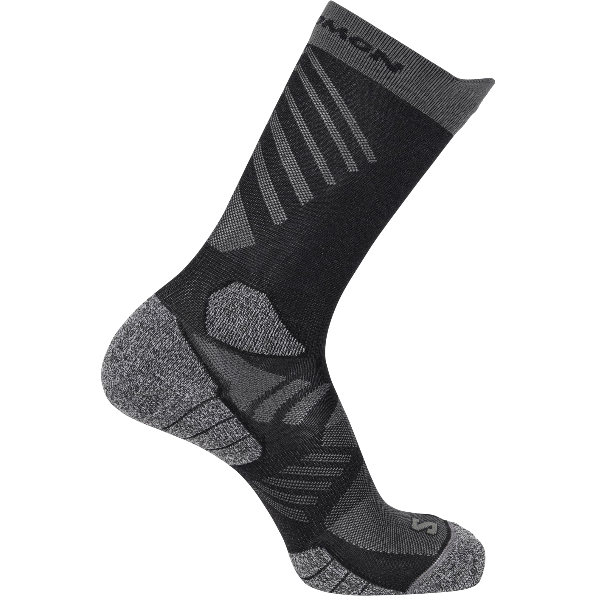 salomon-aero-chaussettes-mi-mollet-crew-running-gestion-de-l-humidit-amorti-conf image 2