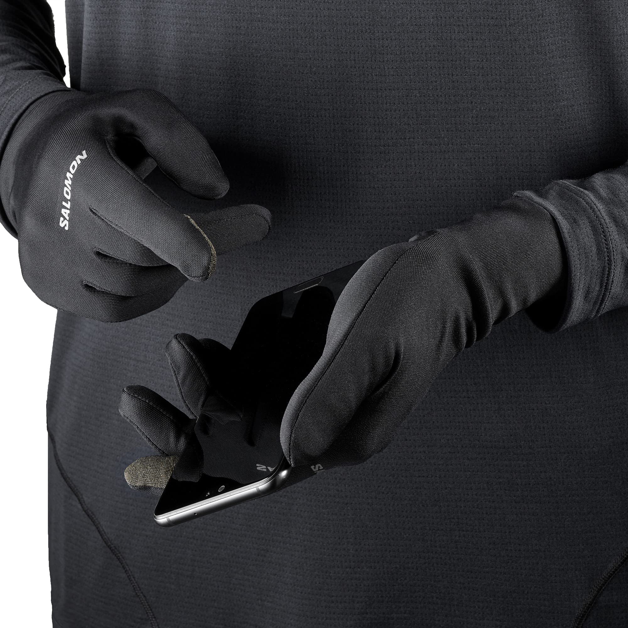 salomon-cross-warm-gants-d-hiver-unisexes-tactiles-deep-black image 2